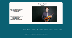 Desktop Screenshot of gregorymaytan.com
