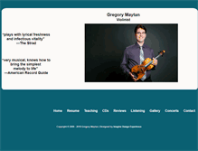 Tablet Screenshot of gregorymaytan.com